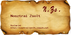 Nosztrai Zsolt névjegykártya